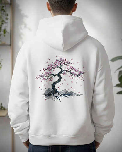 Hoddie Sakura - Blanco