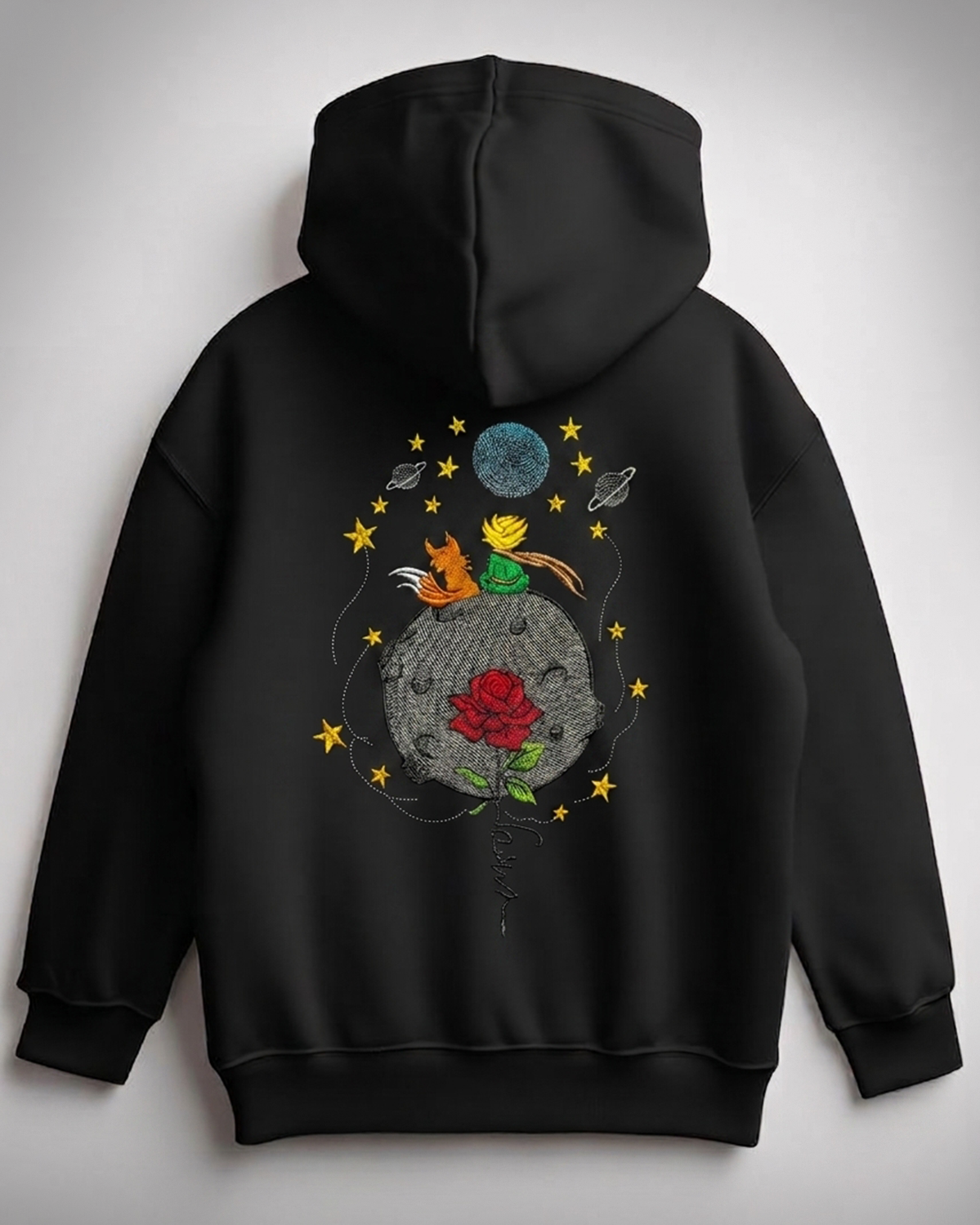 Hoddie El Principito - Negro