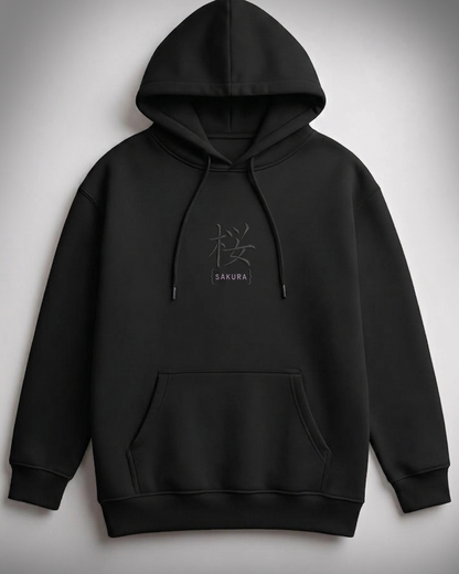 Hoddie Sakura - Negro
