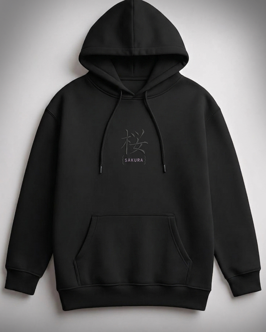 Hoddie Sakura - Negro